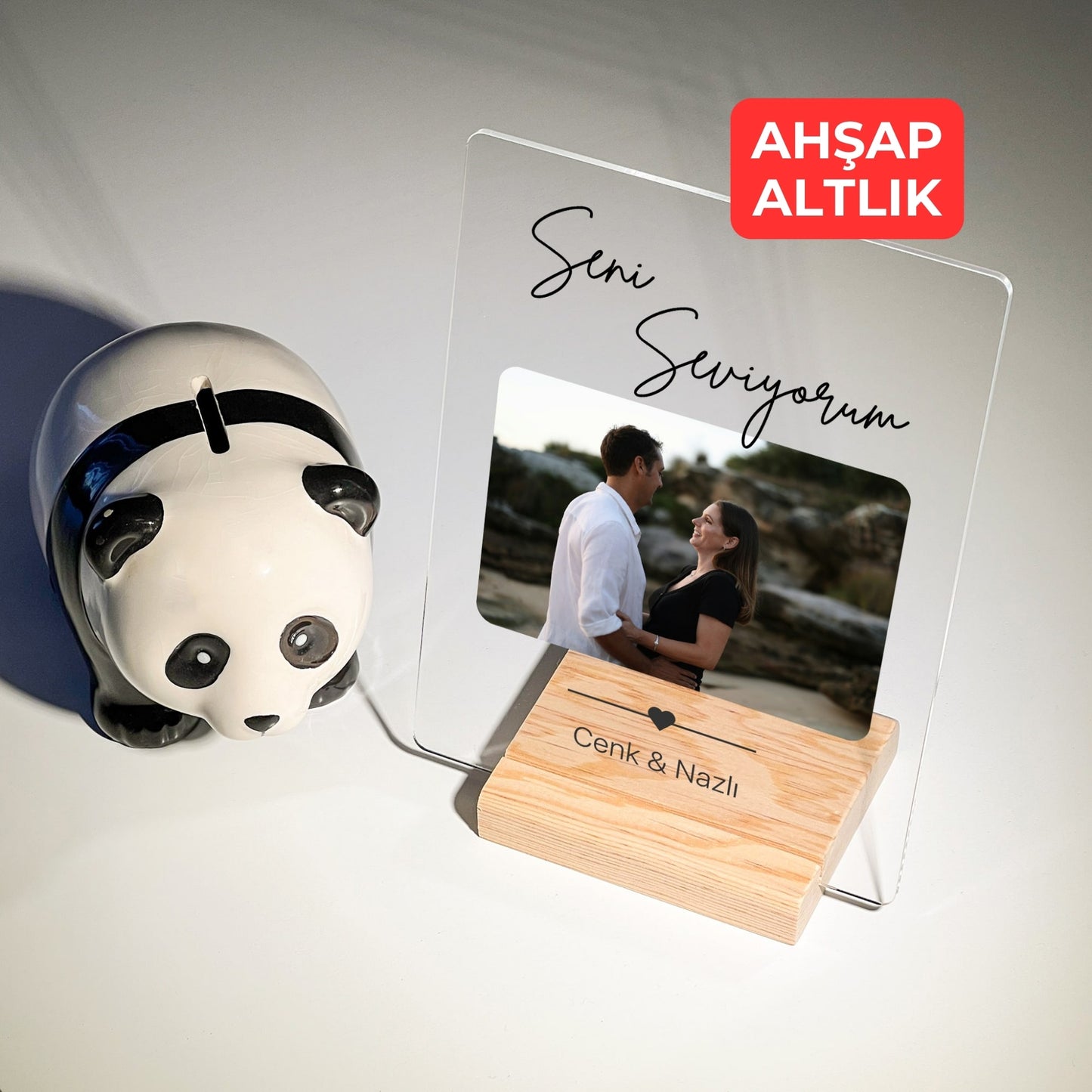 Kişiye Özel Seni Seviyorum Akrilik Fotoğraf Tablosu