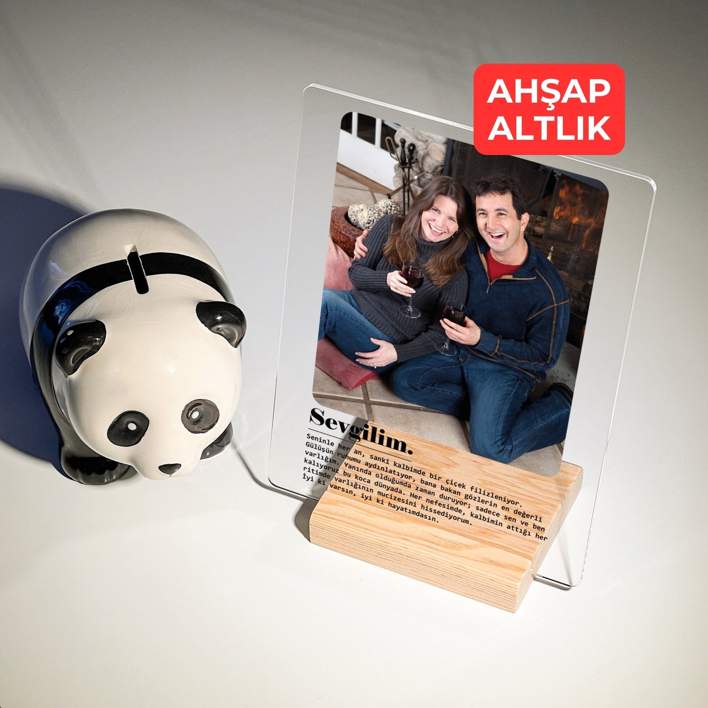Kişiye Özel Sevgilim Akrilik Tablo