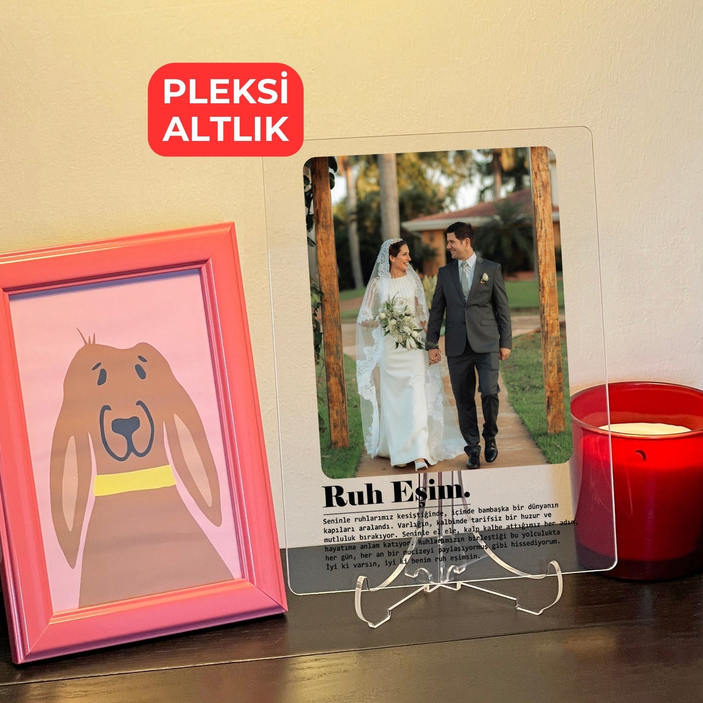 Kişiye Özel Ruh Eşim Akrilik Tablo