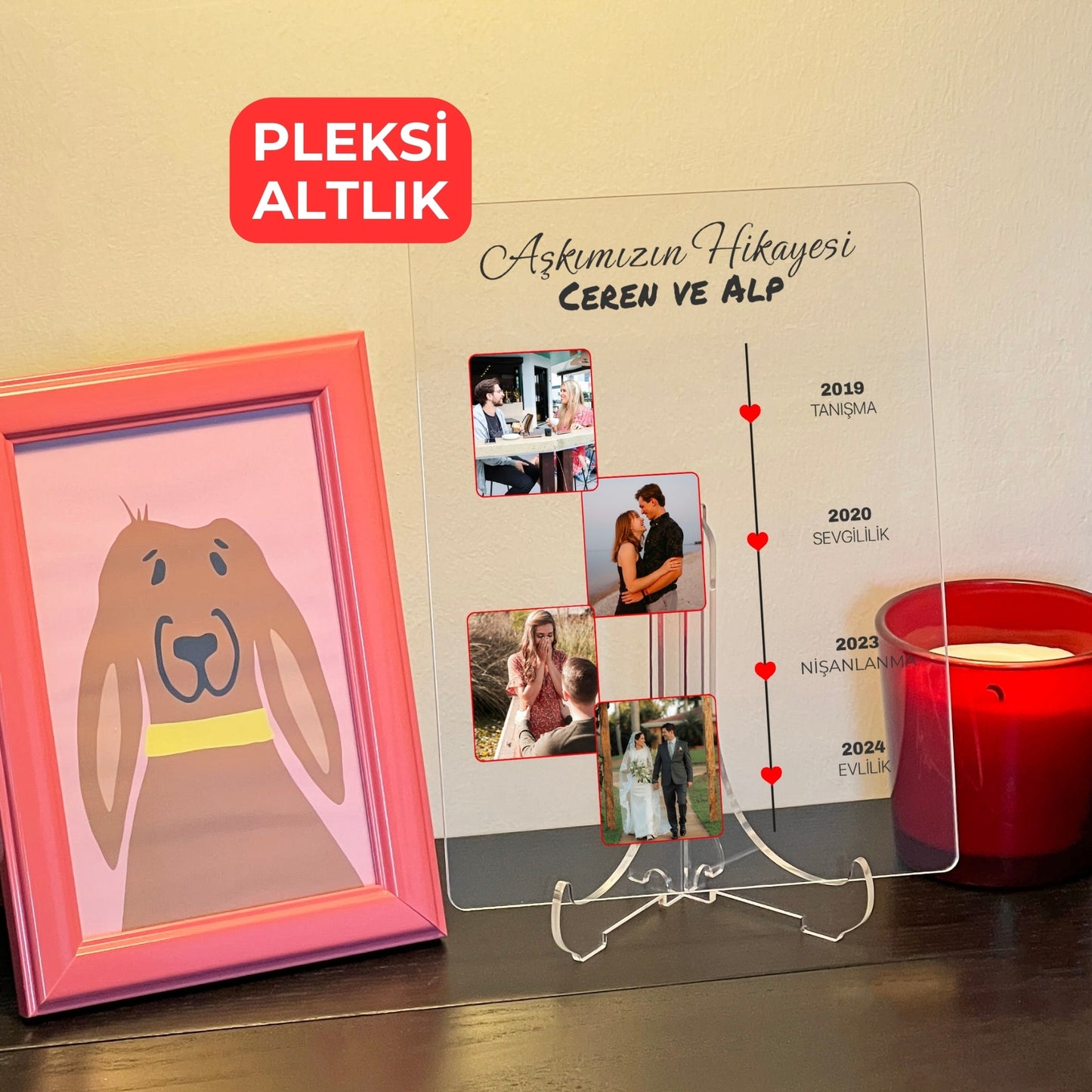 Kişiye Özel Aşk Yolculuğu Akrilik Tablo