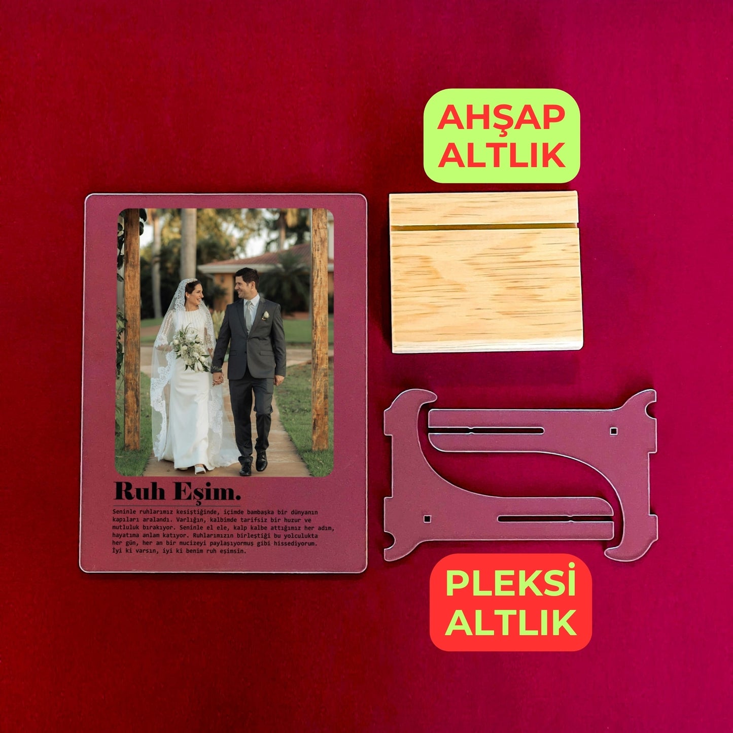 Kişiye Özel Ruh Eşim Akrilik Tablo
