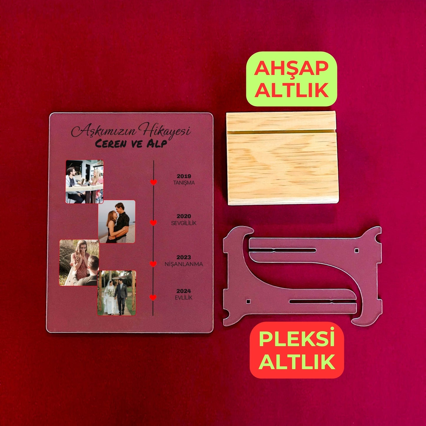 Kişiye Özel Aşk Yolculuğu Akrilik Tablo