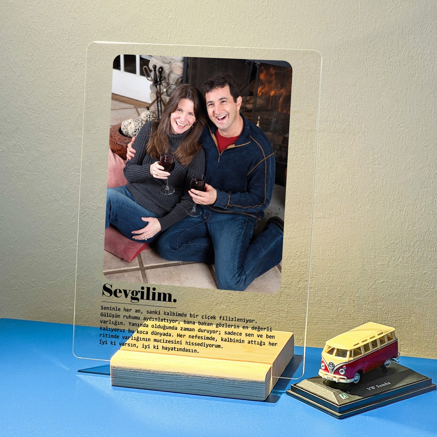 Kişiye Özel Sevgilim Akrilik Tablo