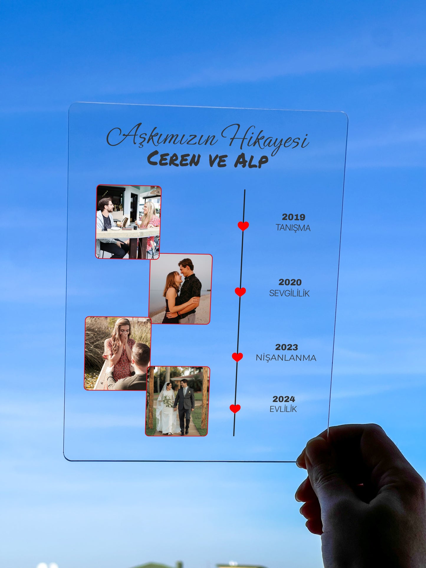 Kişiye Özel Aşk Yolculuğu Akrilik Tablo