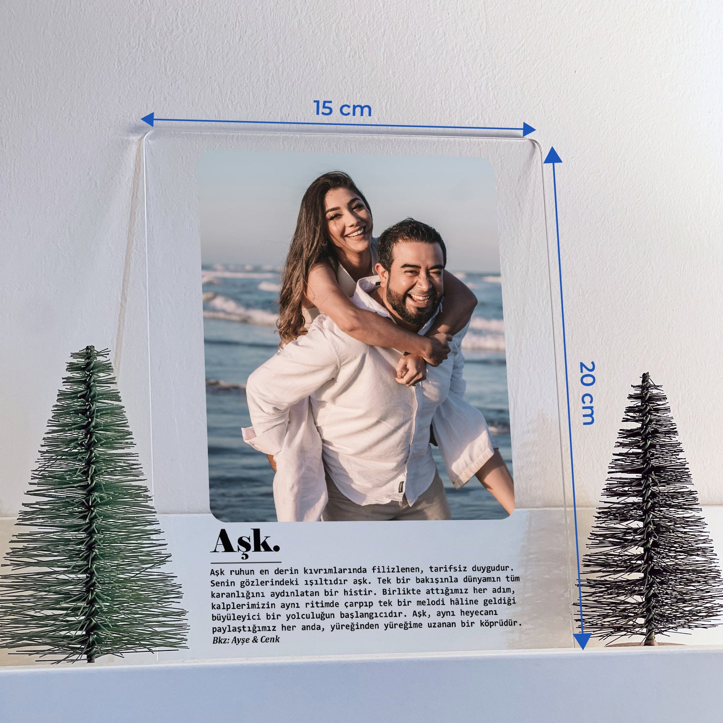 Kişiye Özel Aşk Temalı Akrilik Tablo