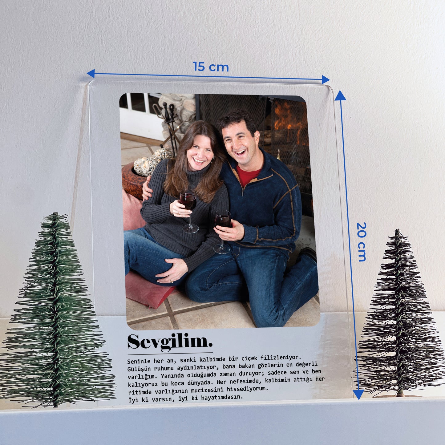 Kişiye Özel Sevgilim Akrilik Tablo
